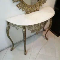 آینه کنسول طرح برنز|بوفه، ویترین، کنسول|آبیک, |دیوار