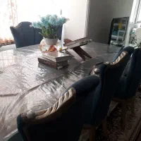 میز ناهار خوری ۸ نفره شیشه ای شیک|میز و صندلی غذاخوری|شیراز, نصر|دیوار