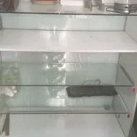 سه عدد ویترین مغازه فلزی تمام شیشه وام دی اف