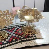 یک جفت جامیوه ای برنز