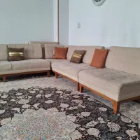 مبل نیمه استیل ۷ نفره ومبل ال درحدنو۲۰میلیون تومان|مبلمان خانگی و میز عسلی|هشتگرد, مدرس|دیوار