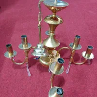 لوستر برنجی فلزی طلایی