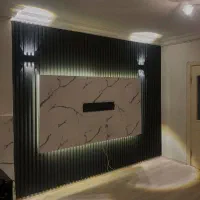 اجرای نصاب نصب کناف لاین نوری سقف کاذب تی وی روم