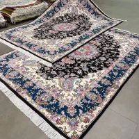 فرش دستباف (بساک)جفت ۶ م طرح سالاری گل ابریشم