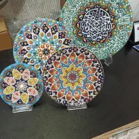 بشقاب مینا کاری