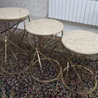 میز عسلی گرد۴تکه