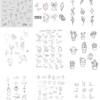 تتو مینیمال ۵۰۰تومان ۲تا تتو بزنی ۱طرح رایگان داری