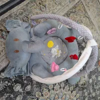 تشک بازی و ست رختخواب فیلی نوزاد