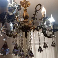 لوستر ۳شعله برنز سالم