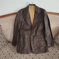 کاپشن چرم طبیعی خارجی سایز 40