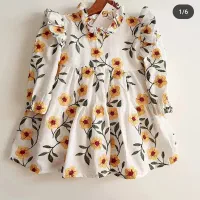 پیراهن دخترانه گلدوزی شده