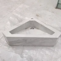 روشویی سرامیک کنج مثلثی ۵۰ در ۵۰