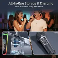 اسپیکر کارائوکه  با ۲ میکروفون|سیستم صوتی خانگی|تهران, تهرانپارس جنوبی|دیوار