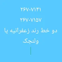 دو تا خط ثابت رند (زعفرانیه و ولنجک)|تلفن رومیزی|تهران, ولنجک|دیوار