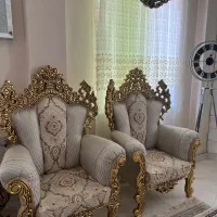 مبل ۷ نفره سلطنتی|مبلمان خانگی و میز عسلی|رشت, فلسطین|دیوار