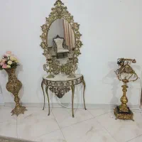 آینه و شمعدان برنز اصل