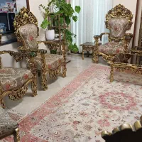 ست مبلمان استیل طلایی مشکی|مبلمان خانگی و میز عسلی|تهران, پاسداران|دیوار