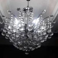 لوستر ۱۶شاخه استیل اصل المانی .۲عدد|لوستر و چراغ آویز|کرمانشاه, |دیوار