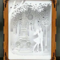 چراغ خواب سه بعدی عاشقانه