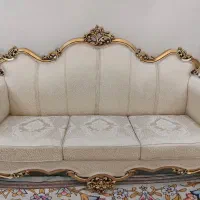 مبل استیل چوب گردو ۹نفره