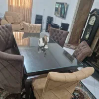 موبل چستر۷نفره +۲عددزید اوپنی ،میز نهار خوری چستر|میز و صندلی غذاخوری|کرج, باغستان|دیوار