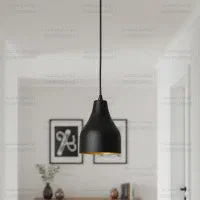 لوسترهای اویز تک شعله مشکی و سفید راهرو اتاق خواب|لوستر و چراغ آویز|تبریز, |دیوار