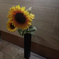 گلدان MDF با شاخه آفتابگردان