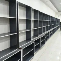 قفسه ویترین شیشه ای ام دی اف|کتابخانه، شلف، قفسه‌های دیواری|خرم‌آباد, |دیوار