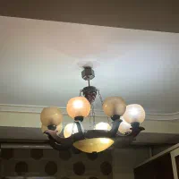 لوستر ۸شاخه چوبی