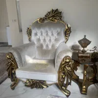 مبلمان ۷ نفره تمام راش بامیز ناهار خوری ۶ نفره|مبلمان خانگی و میز عسلی|اراک, |دیوار