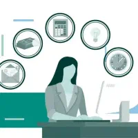 منشی و دفتر دار خانم ۲نفر