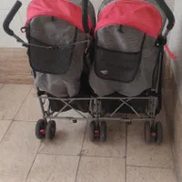 کالسکه دوقلوی عصایی خارجی|کالسکه و لوازم جانبی|شهریار, کهنز|دیوار