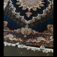 فرش ۹ متری ابی سرمه ای