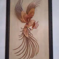 تابلوی ققنوس چوبی