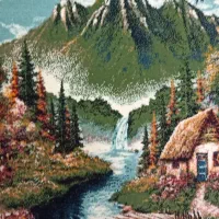 تابلو فرش زیبا|تابلو فرش|قم, شاه ابراهیم|دیوار