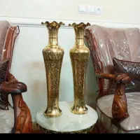 جفت گلدان برنجی