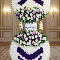 تاج گل مصنوعی تسلیت اجاره(۶۰۰ تومن)مشابه طبیعی|گل و گیاه طبیعی|تبریز, |دیوار