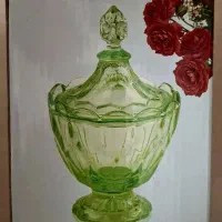 شکلات خوری . قندان پایه دار .