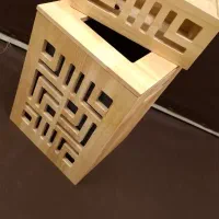 سطل و جا دستمالی تمام چوب