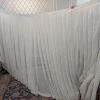 پرده حریر سفید ترک
