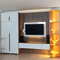 اجرای کابینت کمد اشکاف میز تی وی..ام دی اف ملامینه