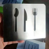 جا دستمال کاغذی استیل رومیزی خارجی