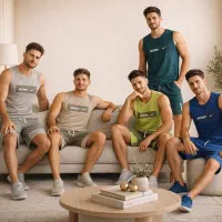 ست رکابی شلوارک مردانه JD نایک