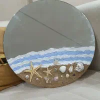 آینه طرح دریا شیک