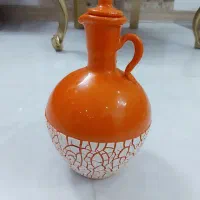 کوزه دکوری و تعدادی گلدان پلاستیکی نو