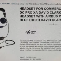 هدست خلبانی دیوید کلارک HEADSET DAVID CLARK PILOT