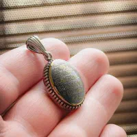 پلاک نقره، سنگ حدید صینی|جواهرات|کرج, باغستان|دیوار