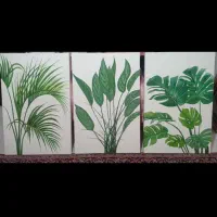 سه عدد تابلوی رنگ روغن ۶۰×۹۰