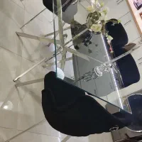 میز ناهارخوری ۶نفره استیل نهارخوری