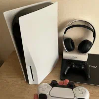 کنسول بازی PS5 FATدیسک خور دو دسته با هدفون پالس3D|کنسول، بازی ویدئویی و آنلاین|رشت, بوسار|دیوار